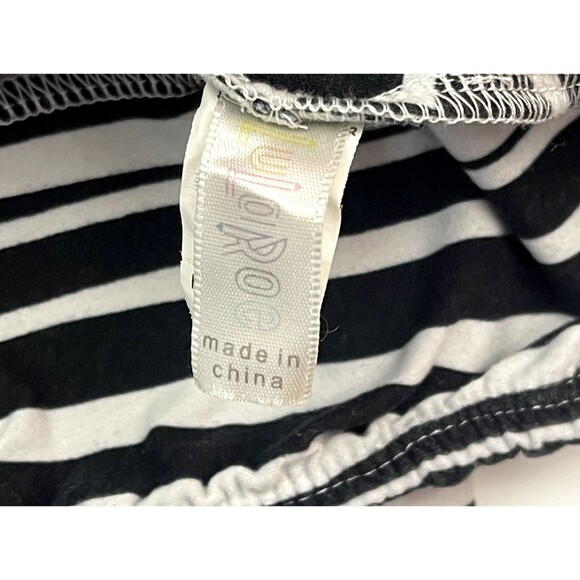 Lularoe OS‎ Leggings BOW PRINT One Size Black White - Picture 4 of 5